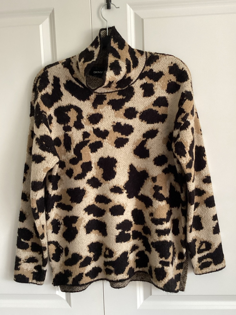 DKNY Leopard Print Sweater